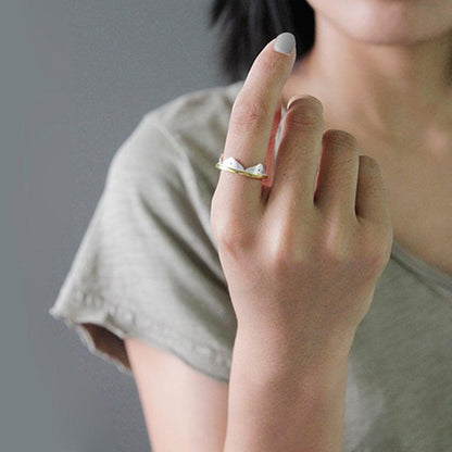 Lotus Flower Minimalist Ring 