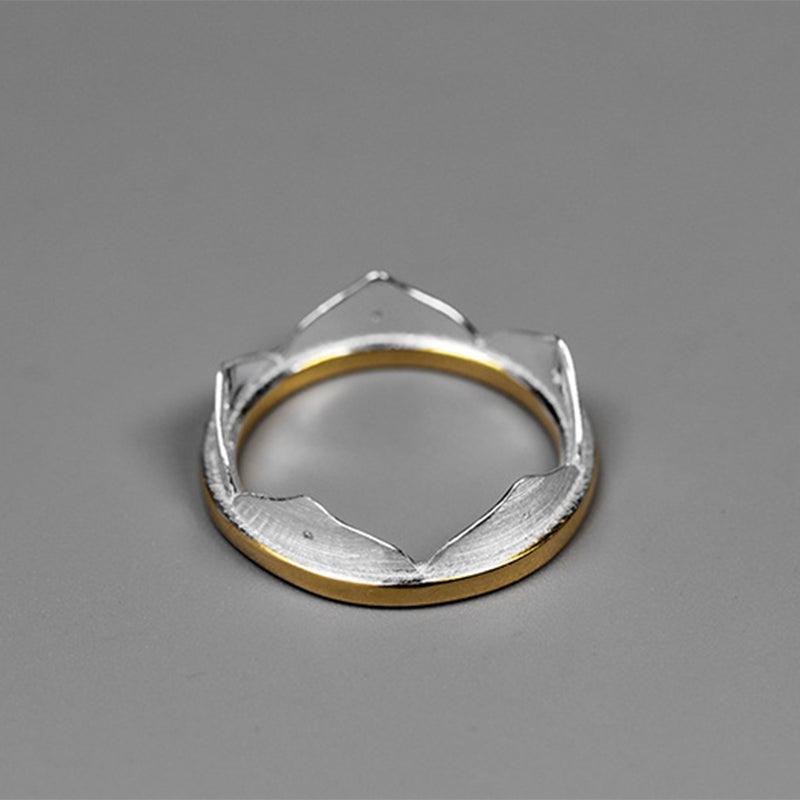 Lotus Flower Minimalist Ring 