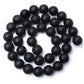 Matte Black Onyx Beads, Agate 2-14mm Round Stone, 15.5'' inch strand 