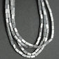 Matte silver hematite rectangle bead 2x4mm,  16'' inch. strand 