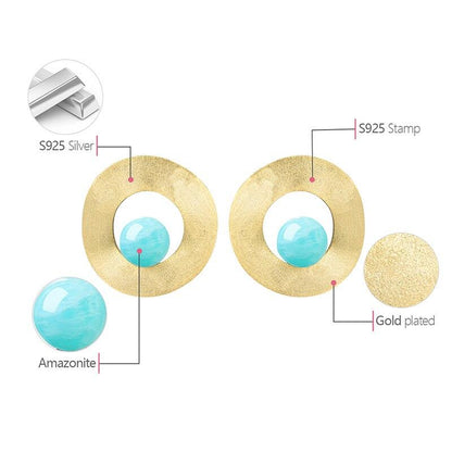 Minimalist Round Stud Earrings 