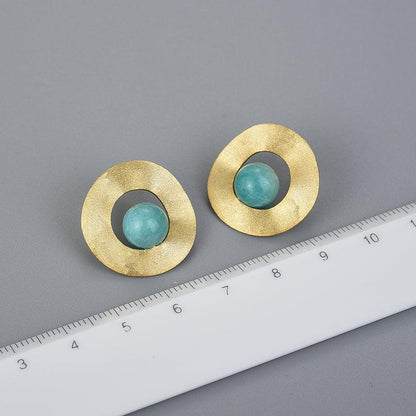 Minimalist Round Stud Earrings 