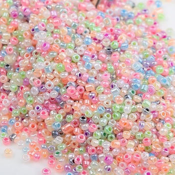 Mixed Pearl japanese seed beads, glass Austria Miyuki Delica round small beads, 1000pcs, 2mm 12/0 