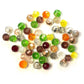 Mixed Topaz Czech Crystal 4mm Faceted Round Loose Beads, 100 pcs For Bracelet Necklace Jewelry Making 