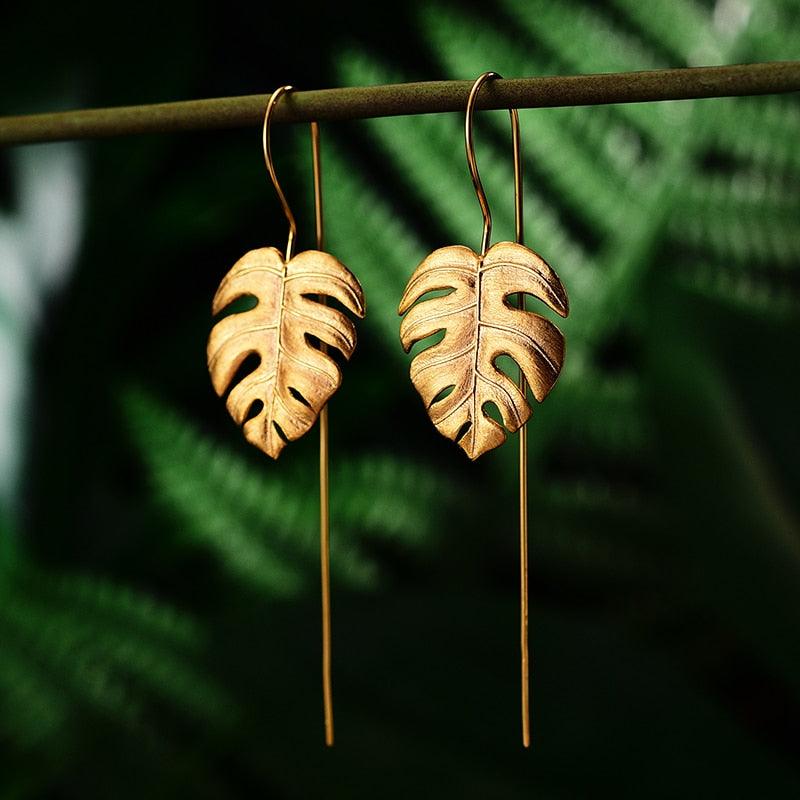 Monster Leaves Earring 