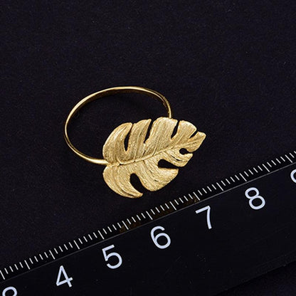 Monstera Leaf Ring 