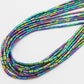 Multicolor Tube Hematite Beads, 2x4mm 1x3mm, 16'' strand 