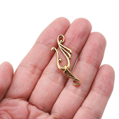 Musical Note Shape Toggle Clasps (Hooks) 