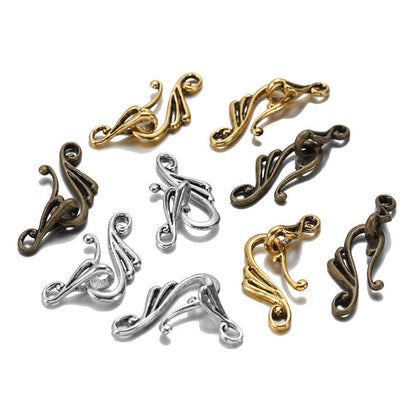 Musical Note Shape Toggle Clasps (Hooks) 