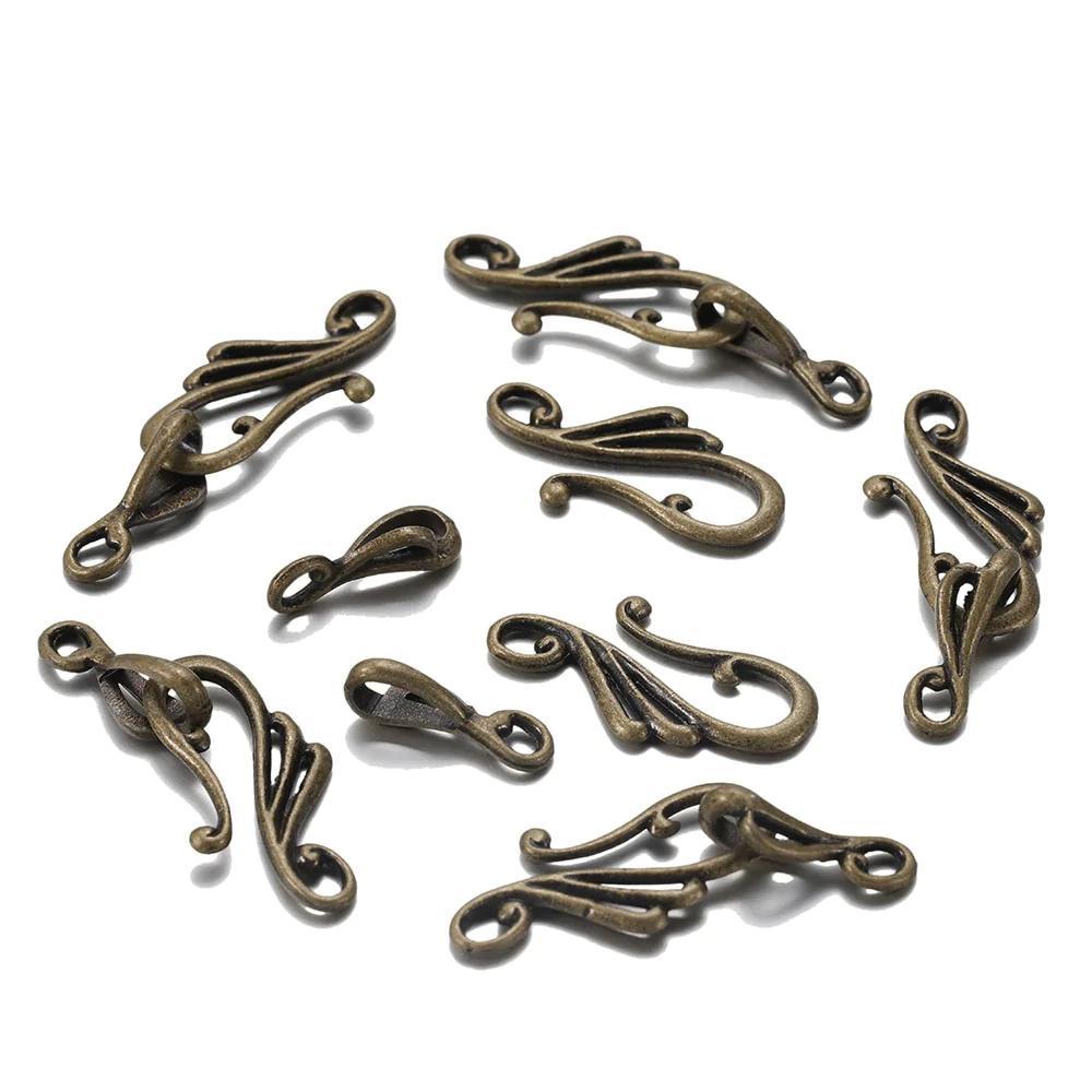 Musical Note Shape Toggle Clasps (Hooks) 