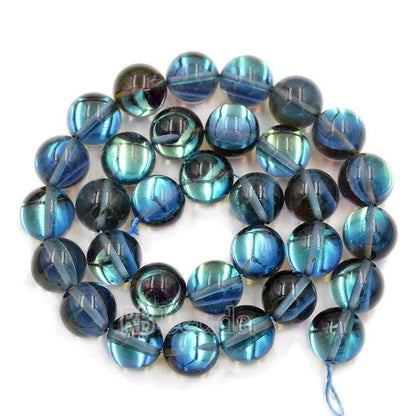 Mystic Gray Aura Quartz Beads loose Holographic Quartz  Beads, Jewelry  Rainbow AB Beads 6mm 8mm 10mm 12mm beads 