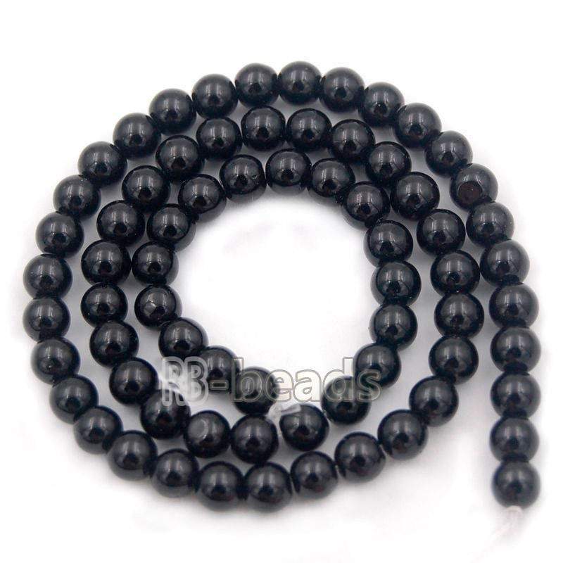 Natural Black Agate Onyx Beads, 2-22mm Round. 15.5'' full strand 