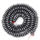 Natural Black Hematite Rondelle Beads,  2-10mm  16'' strand 
