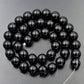Natural Black Tourmaline beads, Round Jewelry Gemstone Spacer Stone Beads, 4mm 6mm 8mm 10mm 12mm 15''5 str. For Jewelry making and Beading 