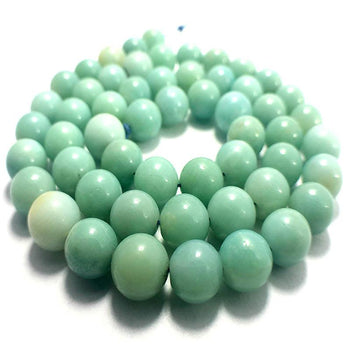 Natural Blue Amazonite Beads, Round,  size 2-10mm, 15.5'' strand 