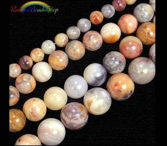 Natural Brown Crazy Agate beads, Round, 2-12mm, 15.5'' full strand 