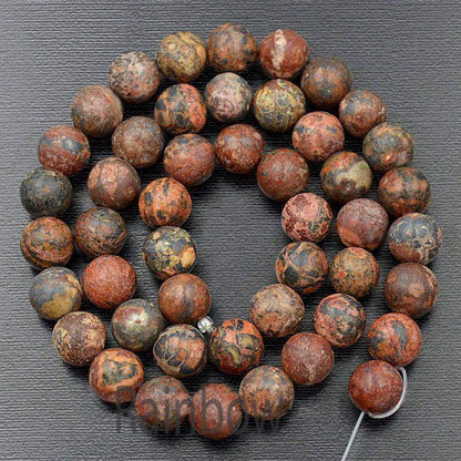 Natural Brown Leopard skin Jasper Beads 4-10mm, 15.5 strand 