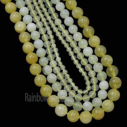 Natural Candy Moutain Yellow Jade Beads, 15.5''' strand, 4-10mm 