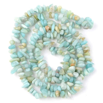 Natural Chip Blue Amazonite Beads, 5~8mm 34 Inc per strand 