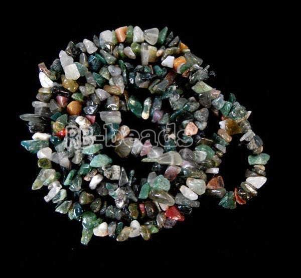 Natural Chip Indian Agate Beads, 5~8mm, 34 Inc per strand 