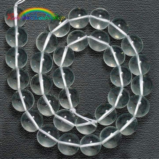 Natural Clear Quartz Beads, Quartz Crystal Beads, Gemstone Beads, semi-precious Round Natural Stone Beads, 4mm 6mm 8mm 10mm 12mm 14mm 16mm 