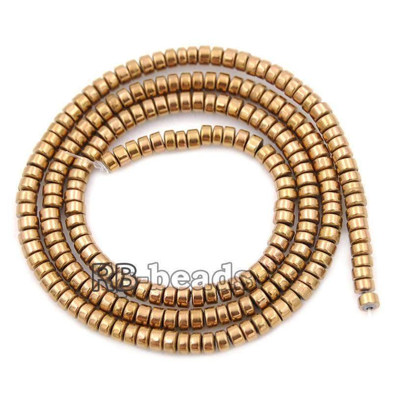 Natural Copper Hematite Rondelle Beads,  2-10mm  16'' strand 