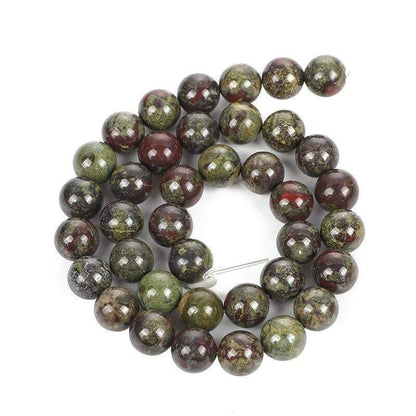 Natural Dragon Bloodstone Round Beads, size 4-12mm, 15.5'' inch strand 