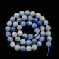 Natural Faceted Blue Aventurine Round Beads, size 4-10mm, 15.5 inch strand 