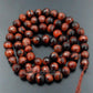 Natural Faceted Red Tiger Eye Beads, 4mm 6mm 8mm 10mm Gemstone Beads,  Round Jewelry Spacer Stone Beads, 15''5 strand 
