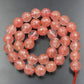 Natural Faceted Rose Cherry Quartz Beads, 4mm 6mm 8mm 10mm 12mm Round Jewelry Gemstone Stone Beads, 15'5 st. For Jewelry making and Beading 