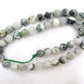 Natural Faceted Tree Agate Beads, Round 6-10mm, 15.5'' inch strand 