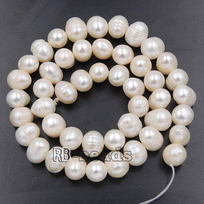 Natural Freshwater Pearl Freeform Loose Charm Beads 5mm 6mm 7mm 8mm 10mm Gemstone Jewelry beads Loose beads, 14" strand 