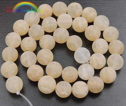 Natural Frosted Yellow Quartz Beads, Matte Gemstone Beads, Stone Round Natural Beads, 15''5 4mm 6mm 8mm 10mm 12mm 