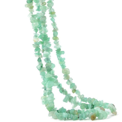 Natural Green Aventurine Chip Beads, 5~8mm 34 Inc strand 