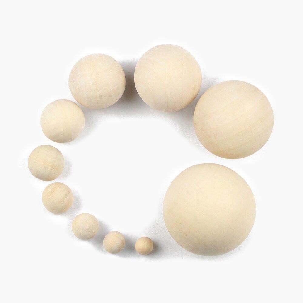 8-40mm Natural Wood Round Beads Without Hole 🌳🌐 – RainbowShop for Craft