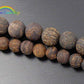Natural Matte Brown Bronzite Beads, size 6-8mm, 15.5'' inch strand 