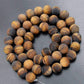 Natural Matte Brown Yellow Tiger Eye Beads, Gemstone Beads  Jewelry Round Stone Beads 4mm 6mm 8mm 10mm 12mm, 15''5 strand 