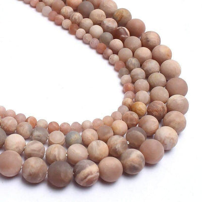 Natural Matte Frosted goldstone Sunstone Beads, 4-10mm 15.5'' inch strand 