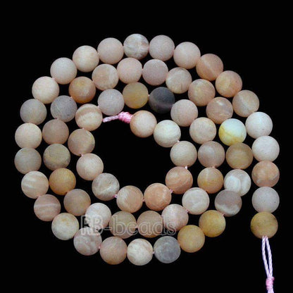 Natural Matte Frosted goldstone Sunstone Beads, 4-10mm 15.5'' inch strand 