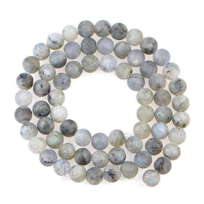 Natural Matte Frosted Labradorite Blue Rainbow Flesh Beads, Dark Moonstone Gemstone 4-12mm, 15.5'' strand 