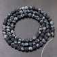 Natural Matte Frosted SnowFlake obsidian Jasper Beads,  4-12mm 