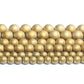 Natural Matte Gold Hematite Beads, Round, 15.5'' inch strand 