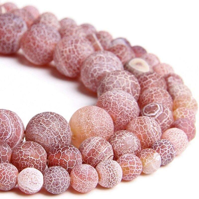 Natural Matte Red Fire Agate beads, 4-12mm Round, 15.5'' inch strand 