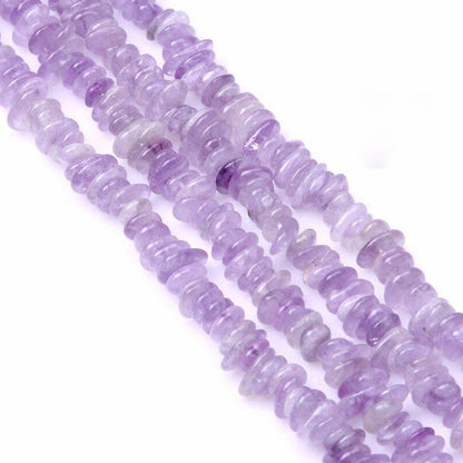 Natural Nuggets Amethyst Beads, Freeform Rondelle Disk, 3-5x8-13mm 