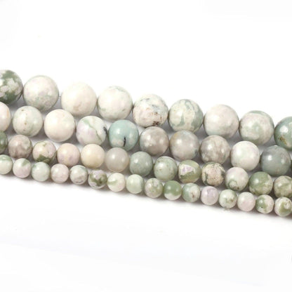 Natural Peace Green Jade Beads, 4-10mm 15.5'' full strand 