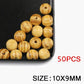 Natural Pine Wood Beads Round Craft Loose Beads for DIY Handmade 6/8/10/12/14MM 
