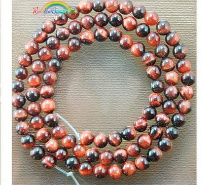 Natural Red Tiger Eye Beads, Gemstone Beads, Jewelry Round Spacer Stone Beads, 4mm 6mm 8mm 10mm 12mm 14mm, 15'' strand 