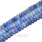 Natural Rondelle Blue Aventurine Beads, Smooth Matte and Faceted 