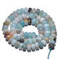Natural Rondelle Multi color Amazonite Beads, Smooth Matte and Faceted 