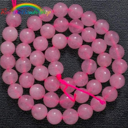 Natural Rose Quartz Beads, Round Gemstone 15.5 Full Strand, 2-12mm 